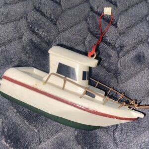 Vintage‎ Lobster Boat Christmas Ornament